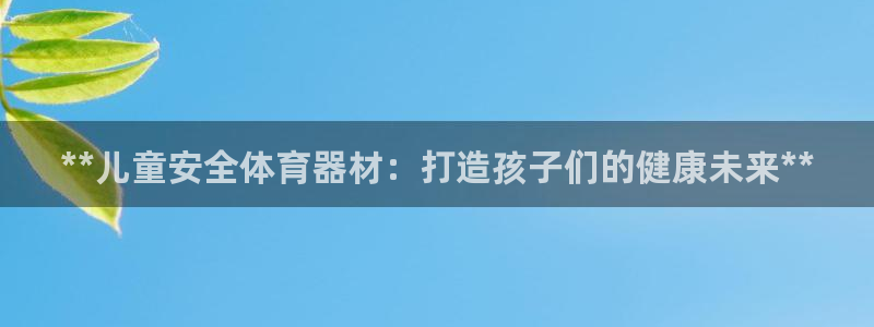 极悦平台官网登录入口网址是多少：**儿童安全体育器材