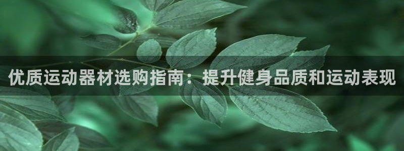 极悦平台官网登录网址是什么：优质运动器材选购指南：提