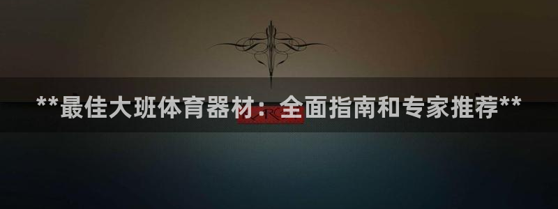 极悦平台发7O777：**最佳大班体育器材：全面指南