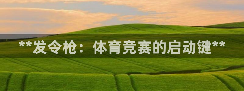 极悦平台注册官方网站下载安卓版：**发令枪：体育竞赛