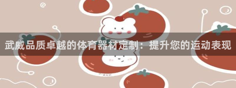 极悦娱乐代理怎么样知乎：武威品质卓越的体育器材定制：